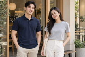 So sánh áo phông cổ tròn và áo polo cổ bẻ