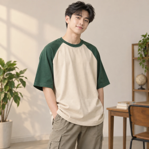 Áo Lớp Oversize Cho Sinh Viên Màu Xanh lá Tay Raglan