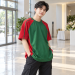 Áo Lớp Oversize Vải Thun mè Màu Xanh lá Thiết Kế Thanh Lịch