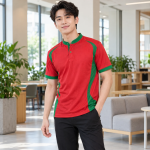 Mẫu Đồng Phục Sự Kiện Theo Yêu Cầu Đỏ Vải Thun mè Phong Cách Hiện Đại
