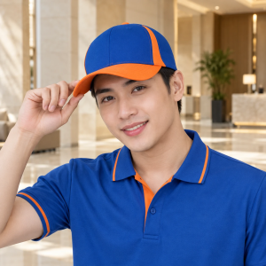 Mũ Đầu Bếp Đồng Phục Vải Cotton 65/35 Màu Xám Thiết Kế Năng Động